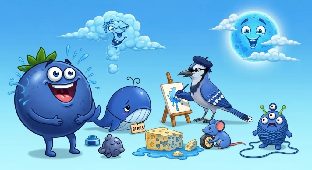 blue puns