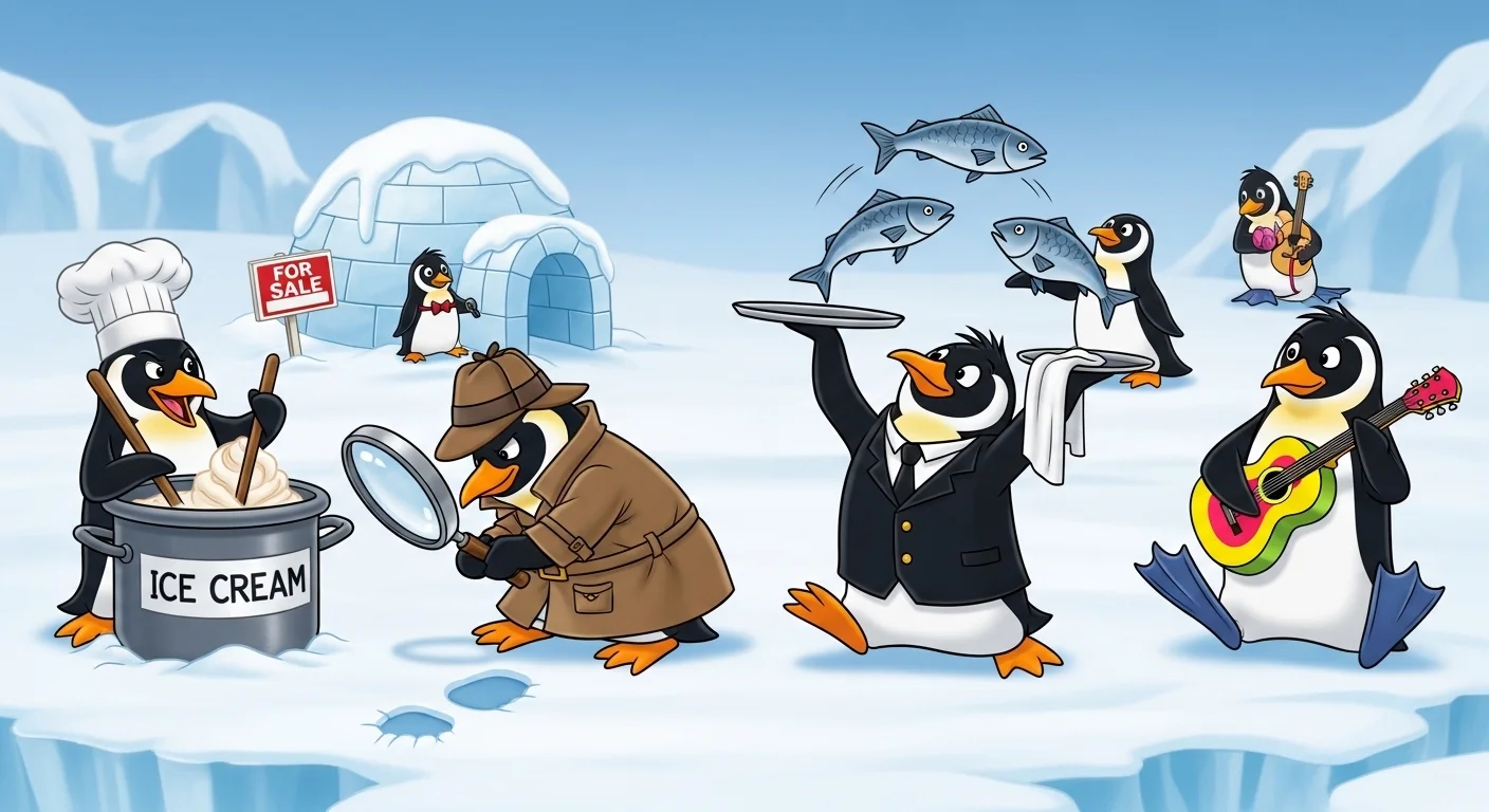 General Penguin Puns