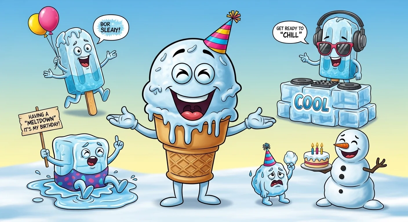 Birthday Ice Puns for Cards