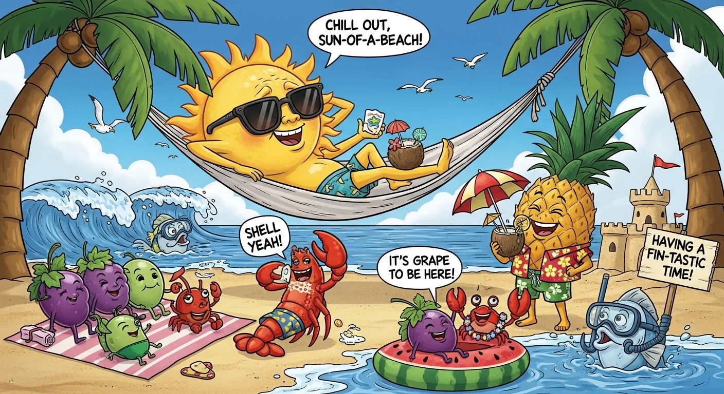 Chill and Relaxed Summer Puns