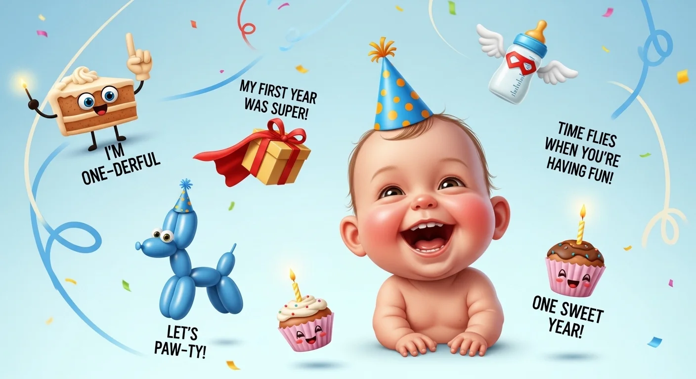 Cute First Birthday Puns