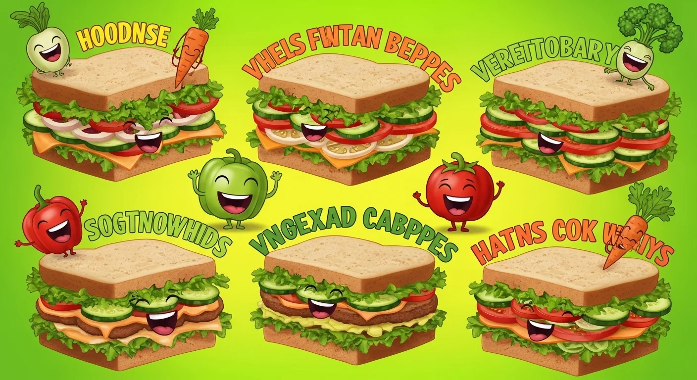 Healthy & Veggie Sandwich Puns