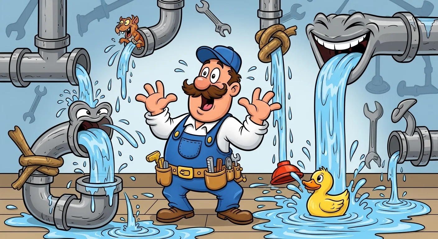 Leak & Pipe Plumber Puns