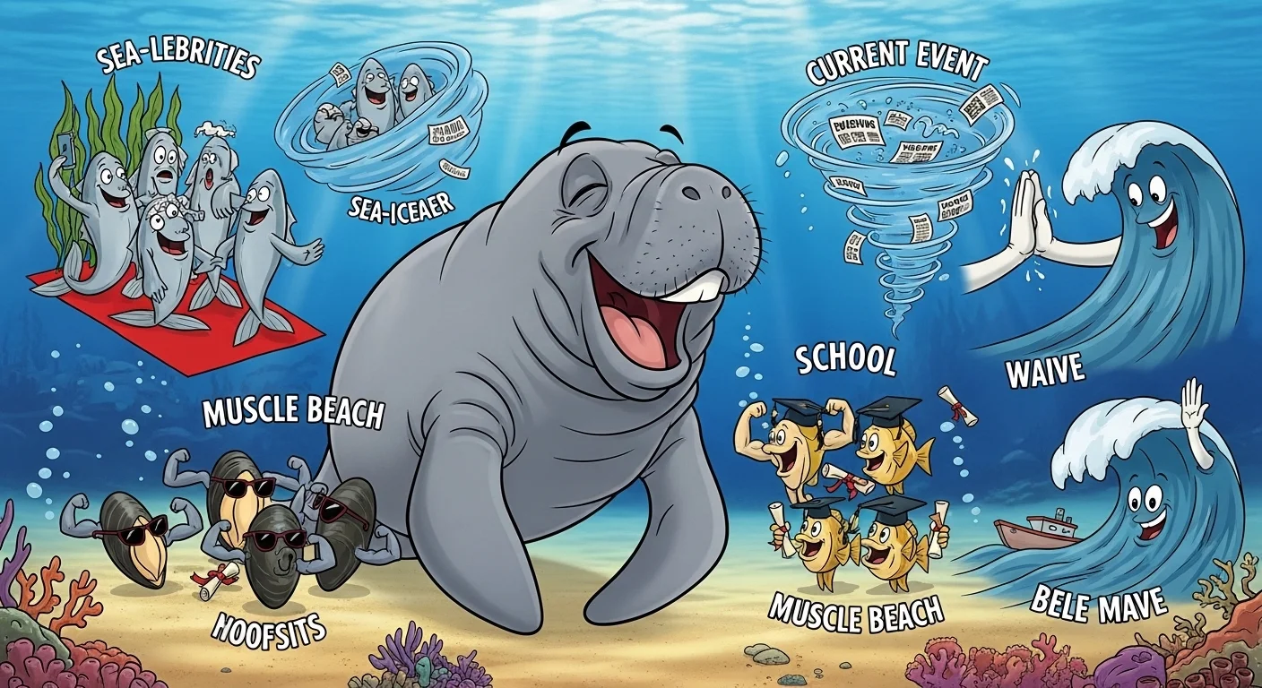 Ocean and Sea Manatee Puns