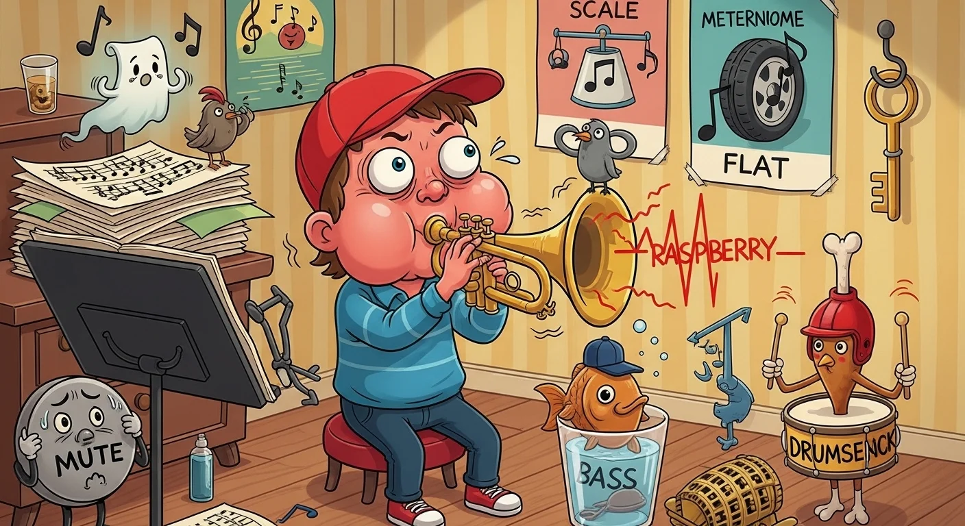 Trumpet Student & Practice Puns