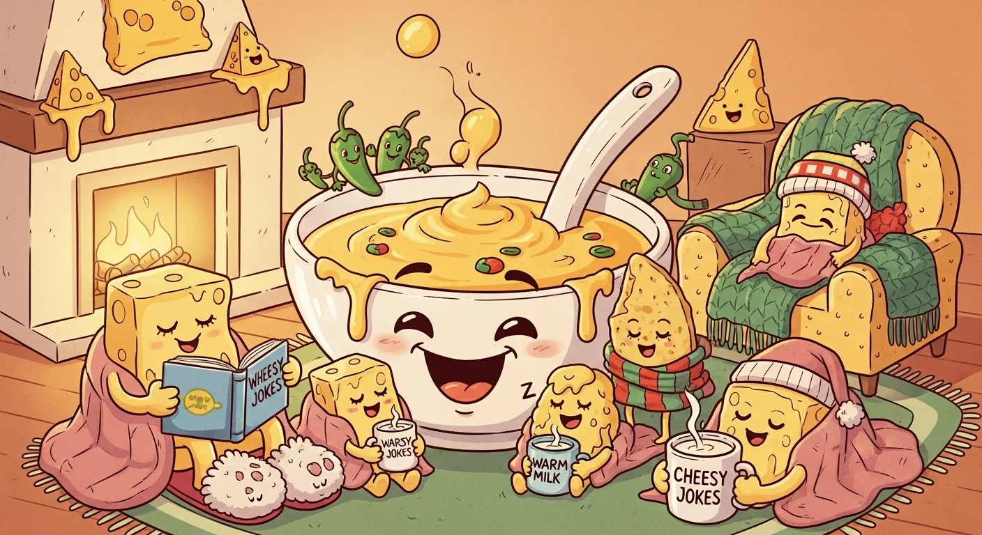 Warm and Cozy Queso Puns