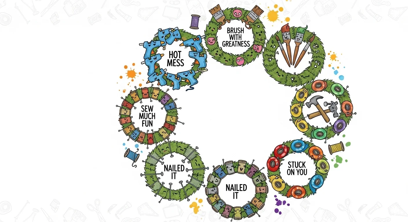 Wreath Puns for Craft & DIY
