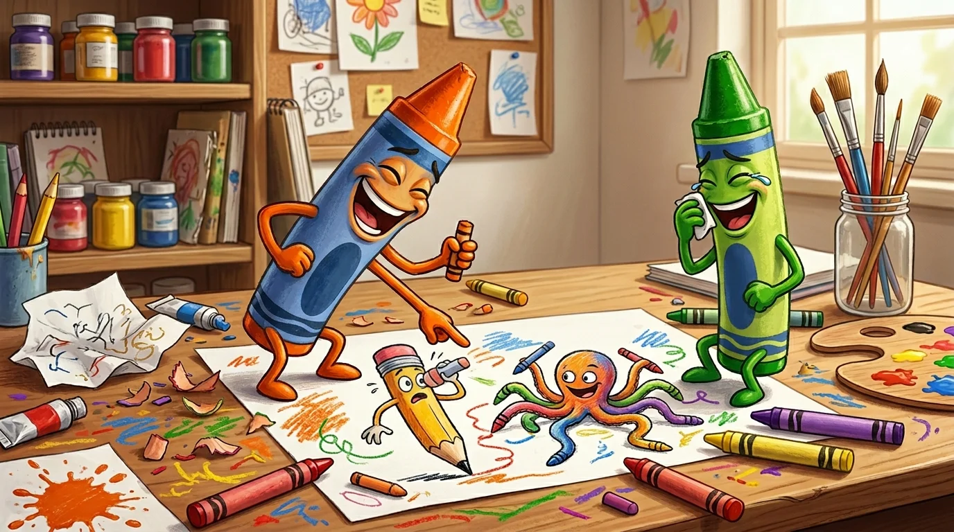 Art and Creativity Crayon Puns