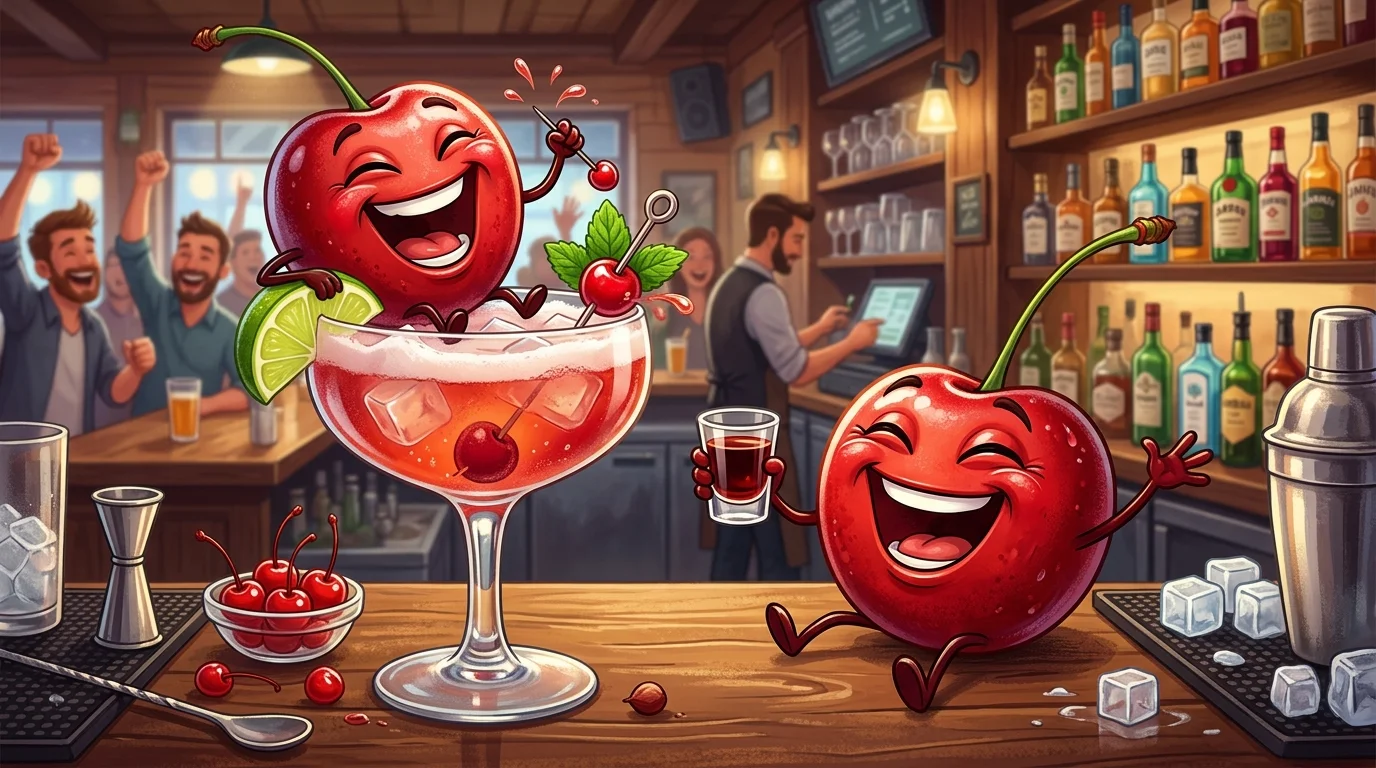 Cherry Drink and Cocktail Puns