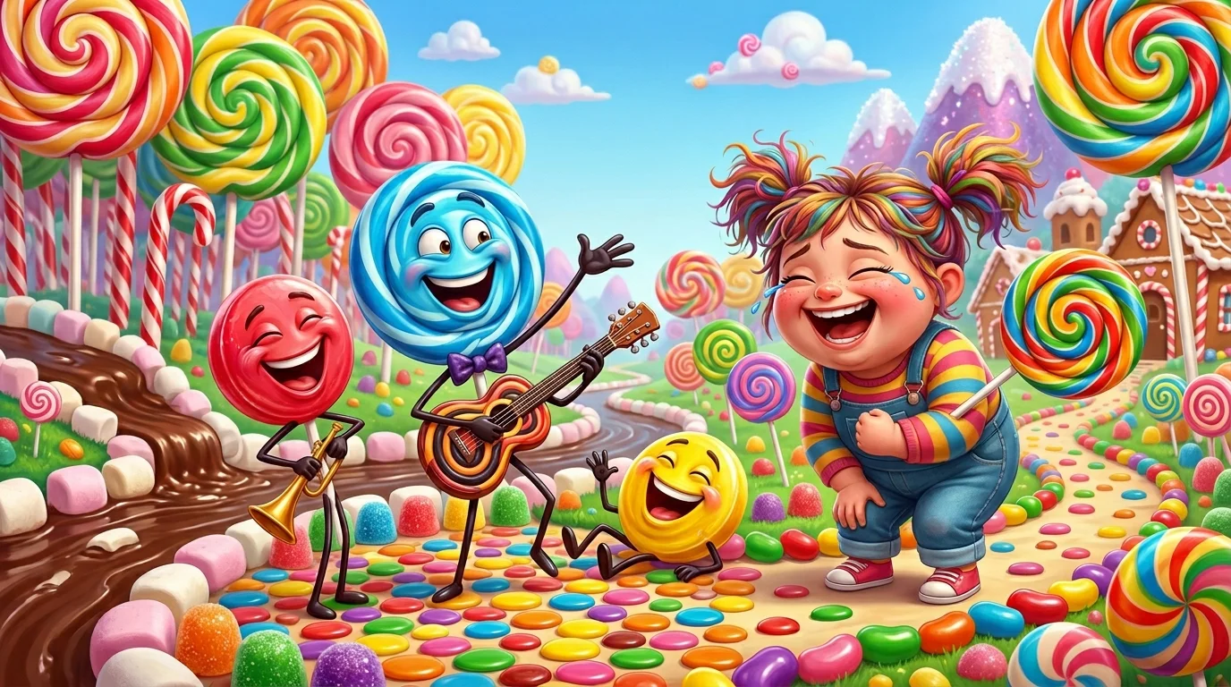 Colorful Lollipop Wordplay