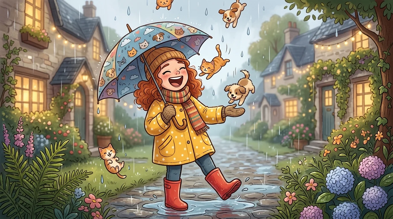 Cute Rain Puns with Cozy Vibes