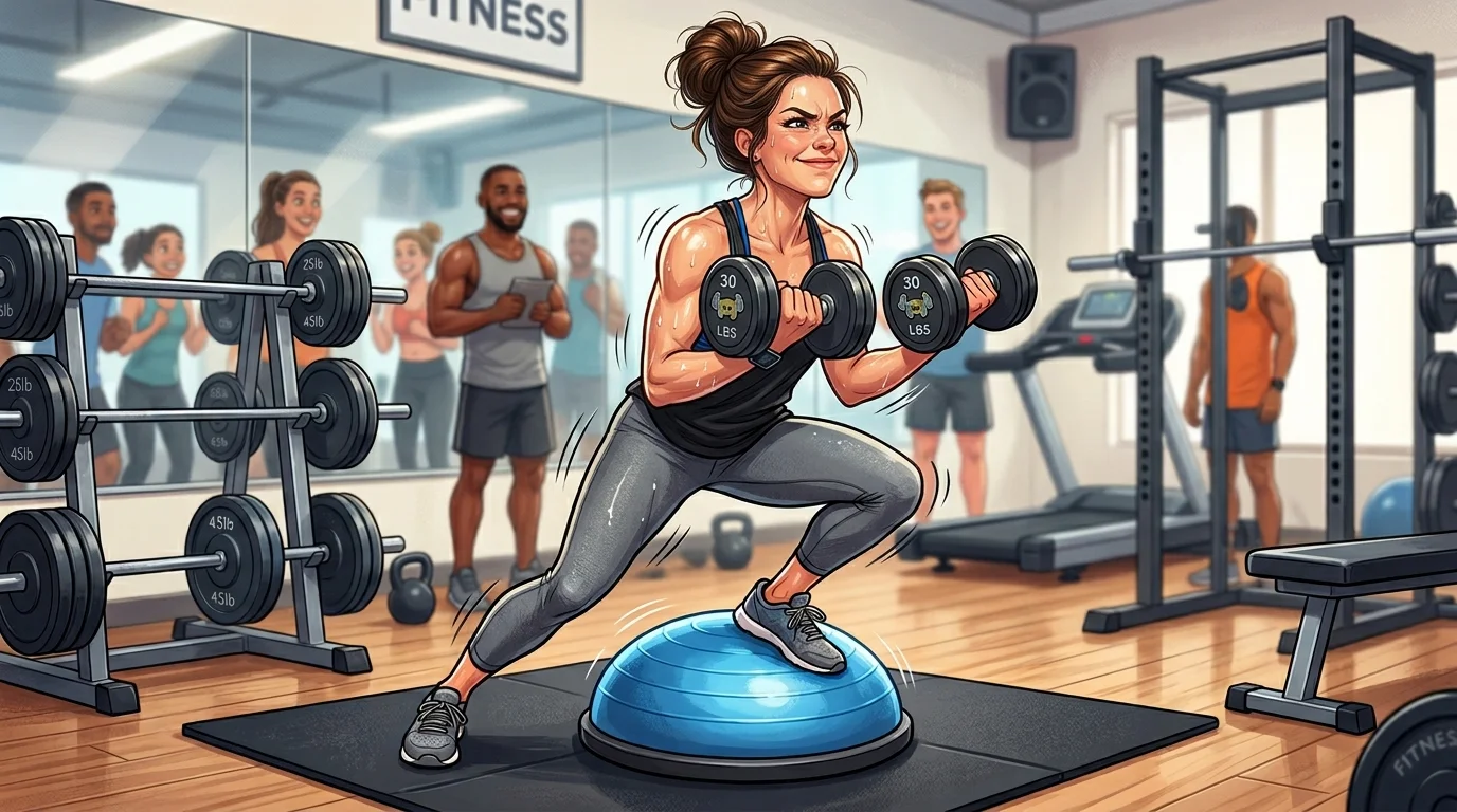 Fitness Breast Puns for Strength and Balance