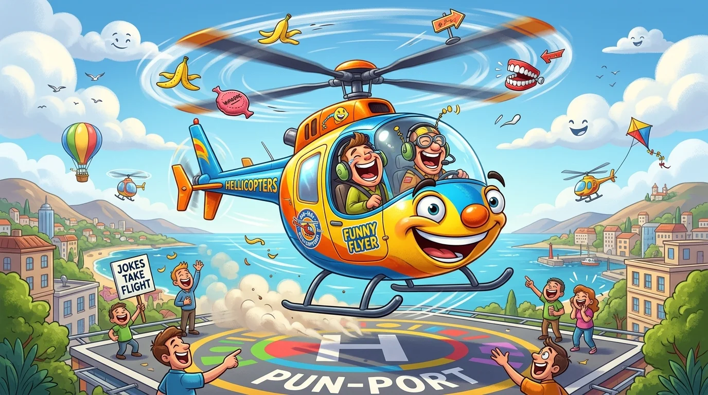 Funny Helicopter Puns That Take Off