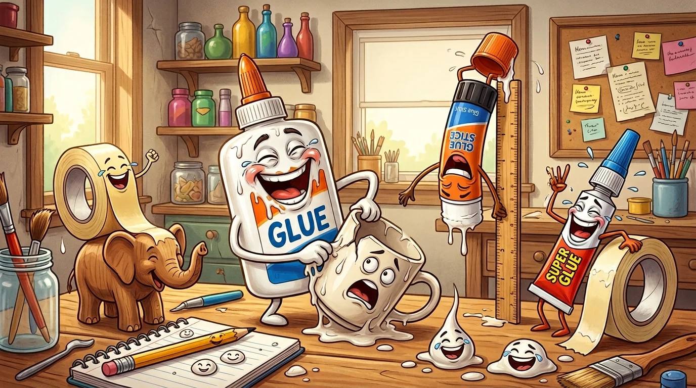 Glue Puns One Liners