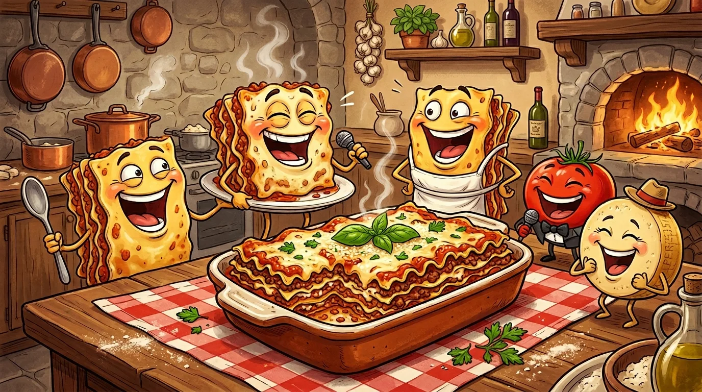 Layered Lasagna Puns