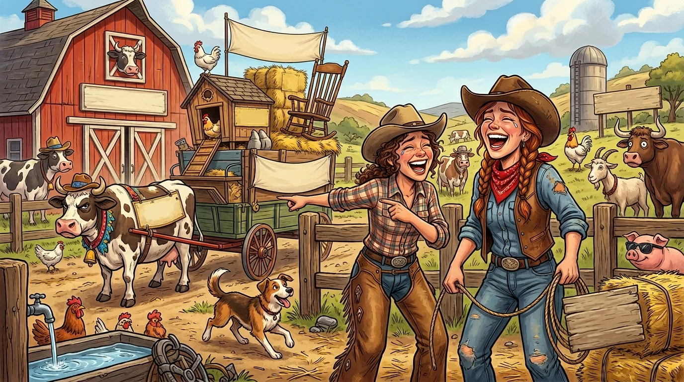 Ranch & Farm Cowgirl Puns
