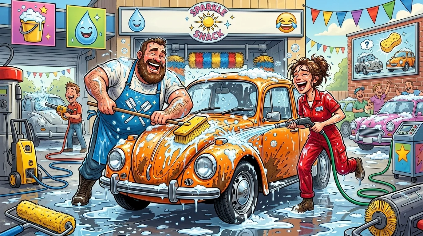 Short Car Wash Puns