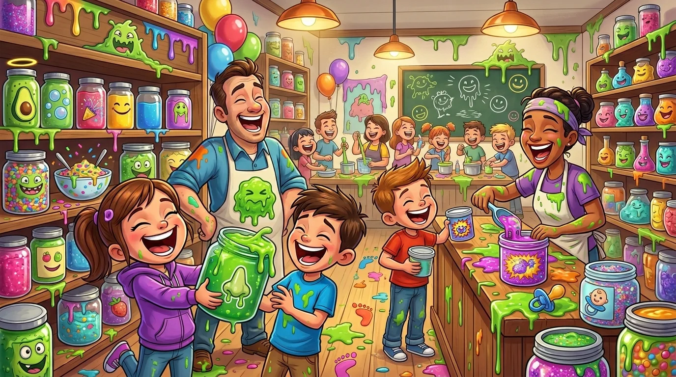 Slime Shop and Brand Puns