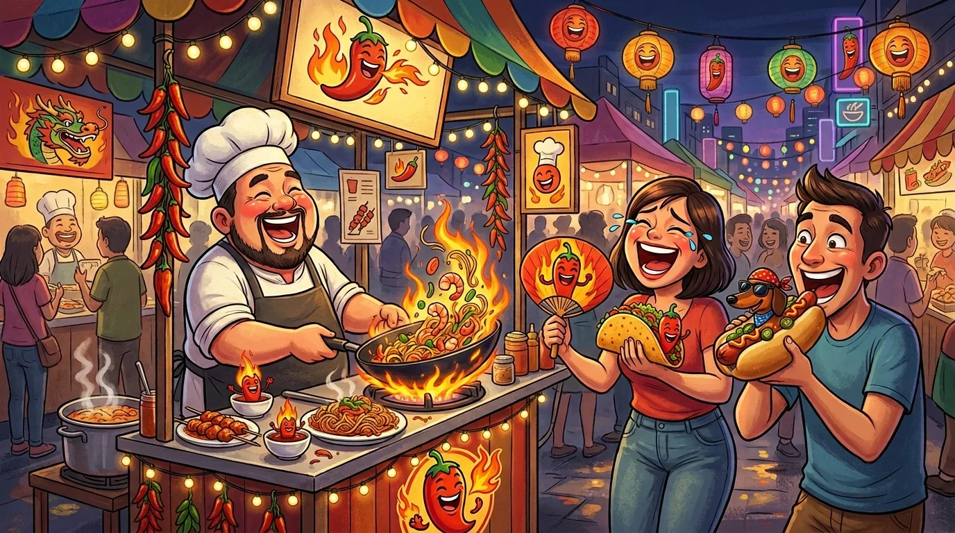 Spicy Street Food Puns