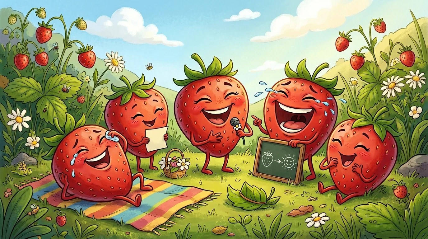 Strawberry Puns for Kids and Fun